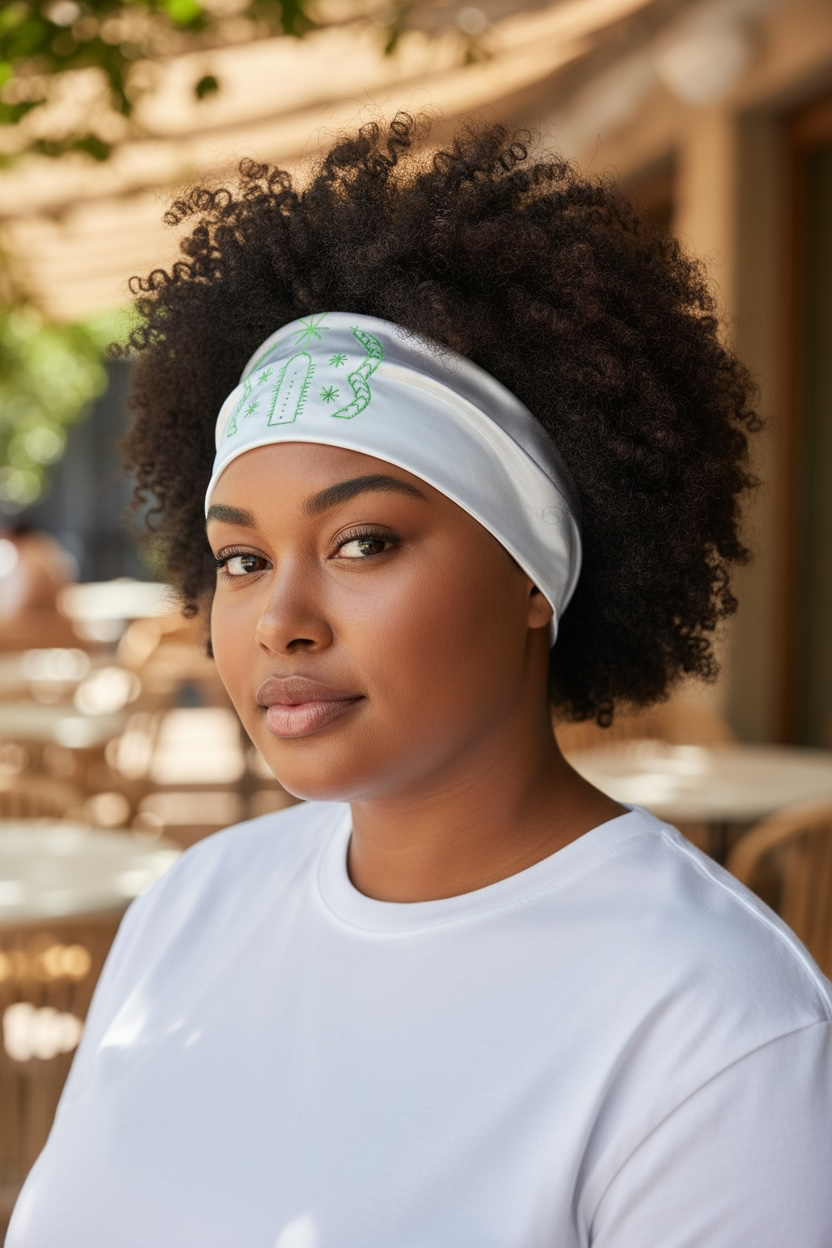 Head Band White Satin Bow Headband paint