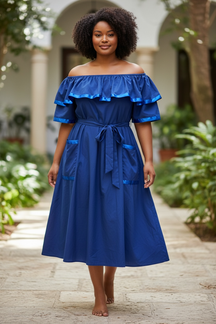 Blue dress