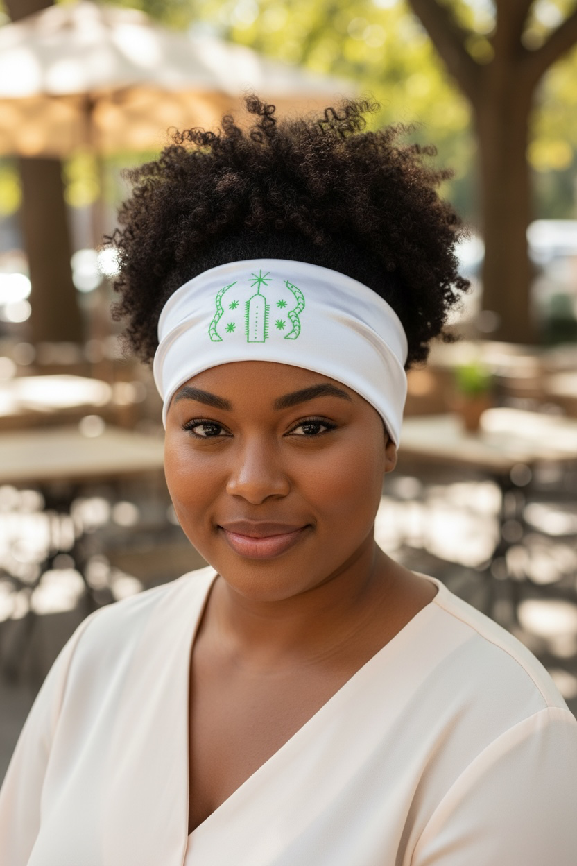 Head Band White Satin Bow Headband paint