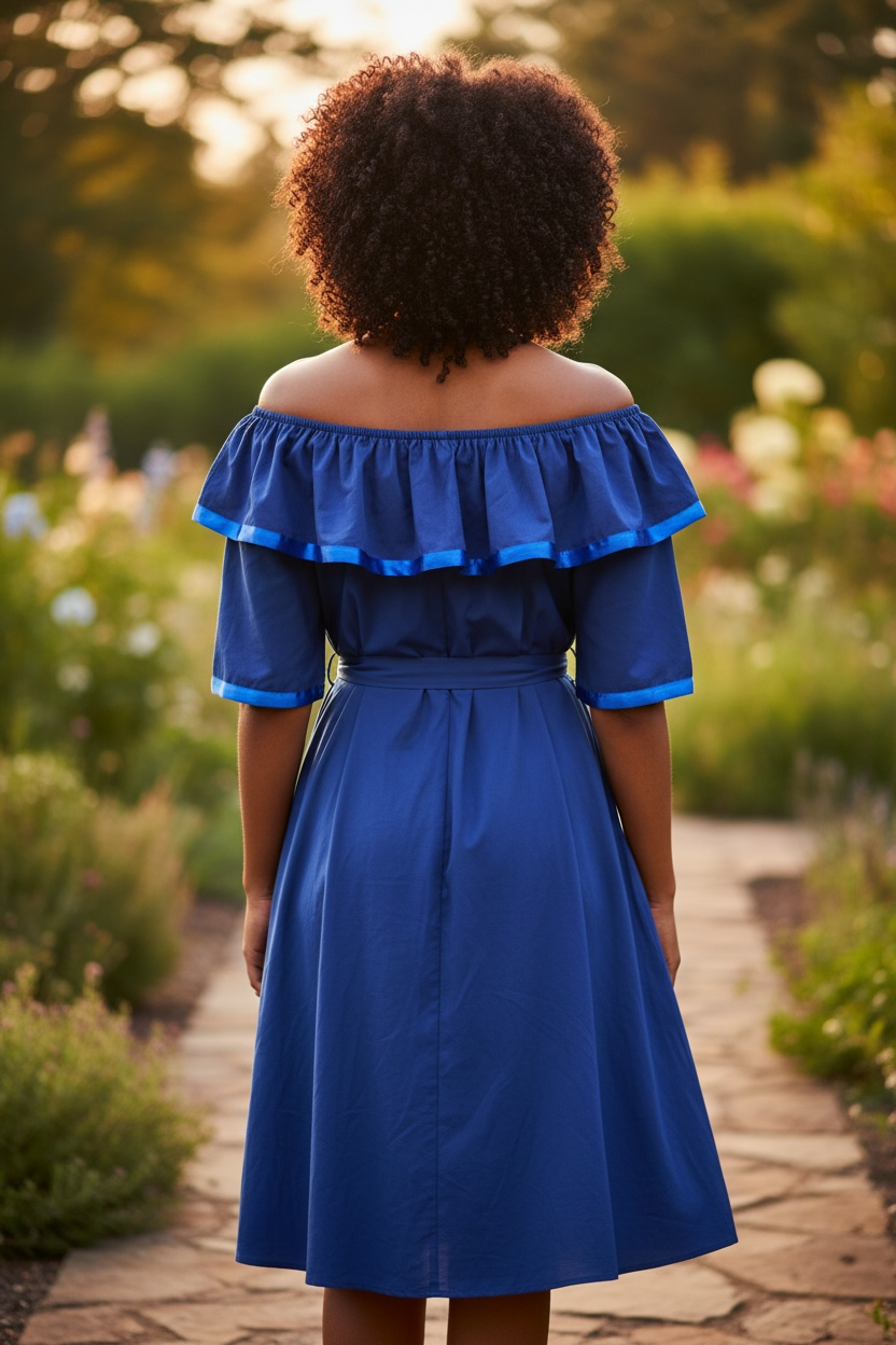 Blue dress